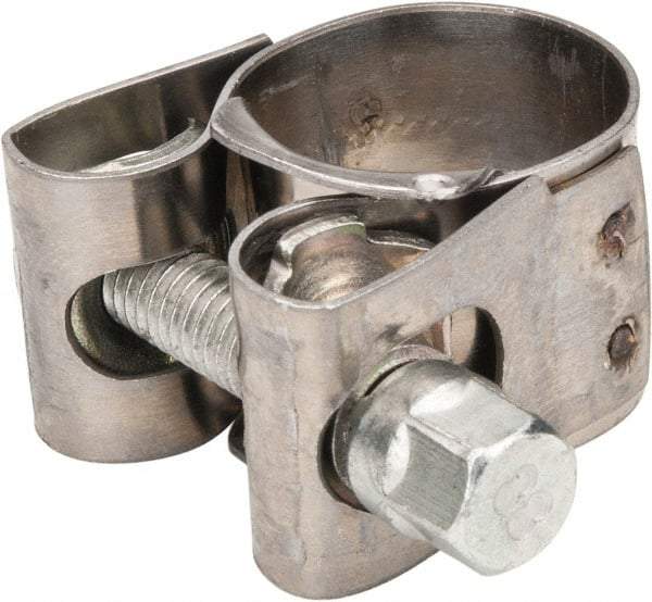 Mikalor - 13/16" Hose, 0.71" Wide x 0.04" Thick, T-Bolt Hose Clamp - 3/4 to 0.83" Diam, Stainless Steel Band, Housing & Zinc Plated Screw - Americas Tooling