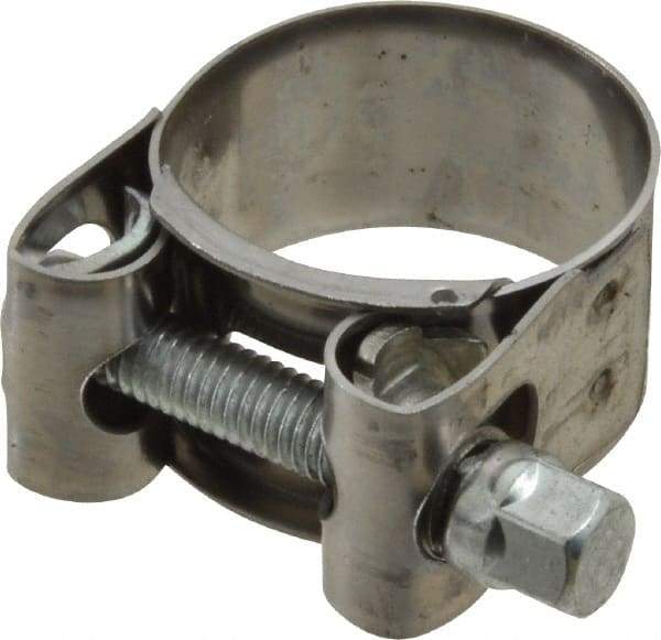 Mikalor - 1-1/8" Hose, 0.71" Wide x 0.04" Thick, T-Bolt Hose Clamp - 1.06 to 1.14" Diam, Stainless Steel Band, Housing & Zinc Plated Screw - Americas Tooling