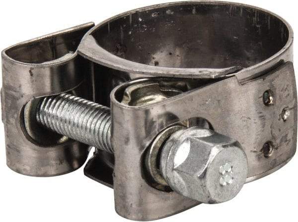 Mikalor - 1-3/16" Hose, 0.78" Wide x 0.04" Thick, T-Bolt Hose Clamp - 1.14 to 1.22" Diam, Stainless Steel Band, Housing & Zinc Plated Screw - Americas Tooling