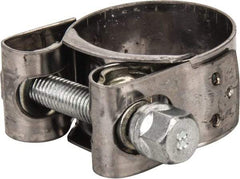 Mikalor - 1-3/16" Hose, 0.78" Wide x 0.04" Thick, T-Bolt Hose Clamp - 1.14 to 1.22" Diam, Stainless Steel Band, Housing & Zinc Plated Screw - Americas Tooling