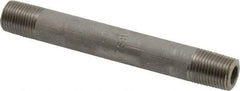 Merit Brass - Schedule 80, 1/8" Pipe x 3" Long, Grade 304/304L Stainless Steel Pipe Nipple - Seamless & Threaded - Americas Tooling