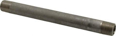 Merit Brass - Schedule 80, 1/2" Pipe x 8" Long, Grade 316/316L Stainless Steel Pipe Nipple - Seamless & Threaded - Americas Tooling