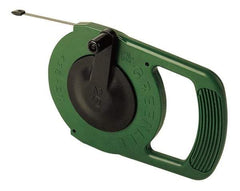 Greenlee - 25 Ft. Long x 1/4 Inch Wide, 0.03 Inch Thick, Steel Fish Tape - 400 Lb. Pulling Strength, Includes Winder Case - Americas Tooling