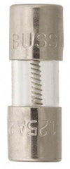 Cooper Bussmann - 250 VAC, 32 VDC, 0.375 Amp, Time Delay Miniature Glass Fuse - 15mm OAL, 10 at 125 V kA Rating, 5mm Diam - Americas Tooling