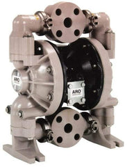 ARO/Ingersoll-Rand - 2" NPT, Nonmetallic, Air Operated Diaphragm Pump - PTFE Diaphragm, Polypropylene Housing - Americas Tooling