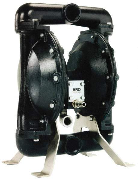 ARO/Ingersoll-Rand - 1" NPT, Metallic, Air Operated Diaphragm Pump - Santoprene Diaphragm, Aluminum Housing - Americas Tooling