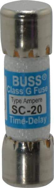 Cooper Bussmann - 170 VDC, 600 VAC, 20 Amp, Time Delay Size Rejecting/NonRejecting Fuse - Fuse Holder Mount, 1-13/32" OAL, 10 at DC, 100 at AC (RMS) kA Rating, 13/32" Diam - Americas Tooling