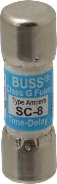 Cooper Bussmann - 170 VDC, 600 VAC, 8 Amp, Time Delay Size Rejecting/NonRejecting Fuse - Fuse Holder Mount, 1-5/16" OAL, 10 at DC, 100 at AC (RMS) kA Rating, 13/32" Diam - Americas Tooling