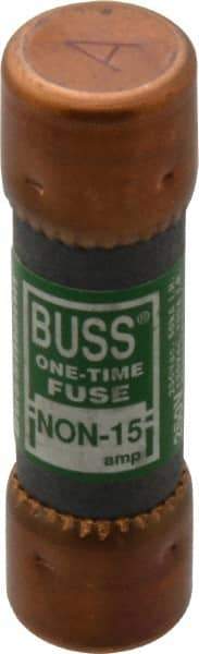 Cooper Bussmann - 125 VDC, 250 VAC, 15 Amp, Fast-Acting General Purpose Fuse - Fuse Holder Mount, 50.8mm OAL, 50 at AC/DC kA Rating, 9/16" Diam - Americas Tooling