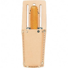 CLC - Knife Holster with 1 Pocket - Leather, Natural (Color), 2" Wide x 6" High x 1-1/4" Deep - Americas Tooling