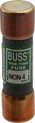 Cooper Bussmann - 125 VDC, 250 VAC, 4 Amp, Fast-Acting General Purpose Fuse - Fuse Holder Mount, 50.8mm OAL, 50 at AC/DC kA Rating, 9/16" Diam - Americas Tooling