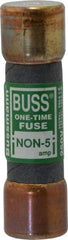 Cooper Bussmann - 125 VDC, 250 VAC, 5 Amp, Fast-Acting General Purpose Fuse - Fuse Holder Mount, 50.8mm OAL, 50 at AC/DC kA Rating, 9/16" Diam - Americas Tooling