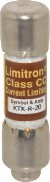 Cooper Bussmann - 600 VAC, 20 Amp, Fast-Acting General Purpose Fuse - Fuse Holder Mount, 1-1/2" OAL, 200 at AC (RMS) kA Rating, 13/32" Diam - Americas Tooling