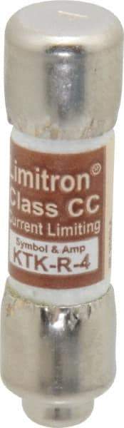 Cooper Bussmann - 600 VAC, 4 Amp, Fast-Acting General Purpose Fuse - Fuse Holder Mount, 1-1/2" OAL, 200 at AC (RMS) kA Rating, 13/32" Diam - Americas Tooling