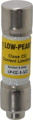 Cooper Bussmann - 300 VDC, 600 VAC, 1.5 Amp, Time Delay General Purpose Fuse - Fuse Holder Mount, 1-1/2" OAL, 20 at DC, 200 at AC (RMS) kA Rating, 13/32" Diam - Americas Tooling