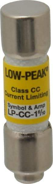 Cooper Bussmann - 300 VDC, 600 VAC, 1.6 Amp, Time Delay General Purpose Fuse - Fuse Holder Mount, 1-1/2" OAL, 20 at DC, 200 at AC (RMS) kA Rating, 13/32" Diam - Americas Tooling