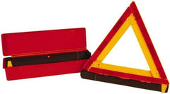 NMC - 3 Piece, Emergency Warning Triangle Safety Kit - Three Reflective Triangles in Plastic Carrying Case - Americas Tooling