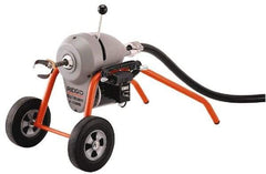 Ridgid - Electric Battery Drain Cleaning Machine - For 3" to 8" Pipe, 200' Cable, 710 Max RPM - Americas Tooling