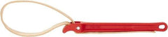 Ridgid - 2" Max Pipe Capacity, 30" Long, Strap Wrench - 5-1/2" Actual OD, 11-3/4" Handle Length - Americas Tooling