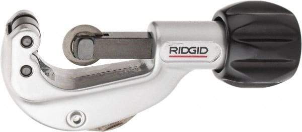 Ridgid - 1/8" to 1-1/8" Pipe Capacity, Enclosed Feed Tubing Cutter - Cuts Copper, Aluminum, Brass, 6" OAL - Americas Tooling