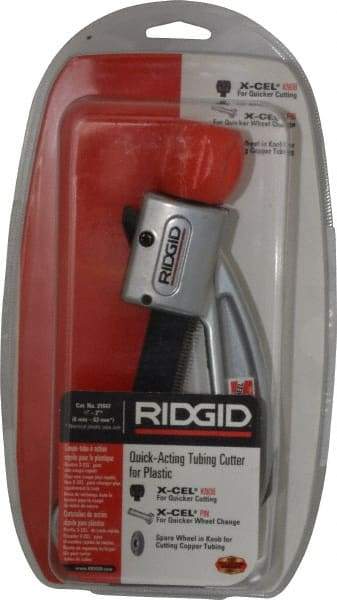 Ridgid - 1/4" to 2" Pipe Capacity, Tube Cutter - Cuts Plastic - Americas Tooling