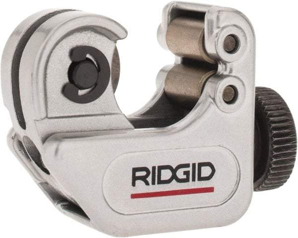 Ridgid - 1/8" to 5/8" Pipe Capacity, Mini Tube Cutter - Cuts Copper, Aluminum, Brass, Plastic - Americas Tooling