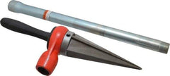 Ridgid - 1/8 to 2 Pipe Capacity, Straight Pipe Reamer with Handle - Cuts Metallic Tubing - Americas Tooling