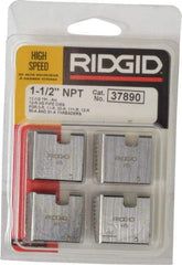 Ridgid - 1-1/2 - 11-1/2 NPT, Right Hand, High Speed Steel, Pipe Threader Die - Ridgid OO-R, 11-R, 12-R, O-R, 11-R Ratchet Threaders or 30A, 31A 3-Way Pipe Threaders Compatibility - Exact Industrial Supply