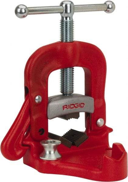 Ridgid - 1/8" to 3" Pipe Capacity, Bench Yoke Vise - Americas Tooling