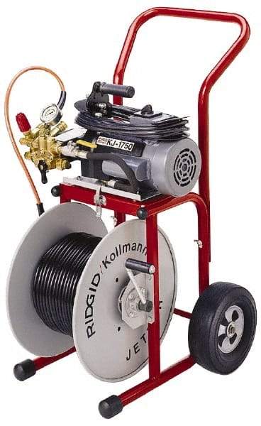 Ridgid - Electric Battery Drain Cleaning Machine - For 1-1/4" to 4" Pipe, 110' Cable - Americas Tooling