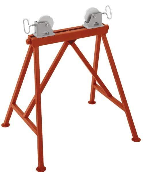 Ridgid - 1/4" to 36" Pipe Capacity, Adjustable Pipe Stand with 2 Adjustable Rollers - 2,500 Lb Capacity - Americas Tooling