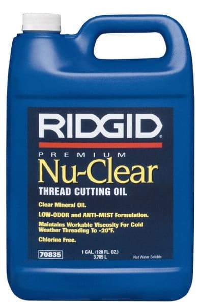 Ridgid - Nu Clear Cutting Oil - 1 Gallon Jug - Americas Tooling