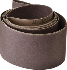 Tru-Maxx - 3" Wide x 90" OAL, 100 Grit, Aluminum Oxide Abrasive Belt - Aluminum Oxide, Fine, Coated, X Weighted Cloth Backing, Series VAC228 - Americas Tooling