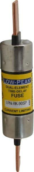 Cooper Bussmann - 250 VAC/VDC, 90 Amp, Time Delay General Purpose Fuse - Bolt-on Mount, 5-7/8" OAL, 100 at DC, 300 at AC (RMS) kA Rating, 1-1/16" Diam - Americas Tooling