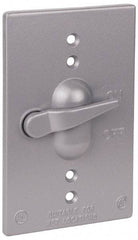 Thomas & Betts - Electrical Outlet Box Aluminum Switch Cover - Includes Gasket & Screw - Americas Tooling