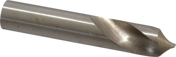 Interstate - 1/4" Body Diam, 90°, 1-1/2" OAL, High Speed Steel Spotting Drill - Americas Tooling