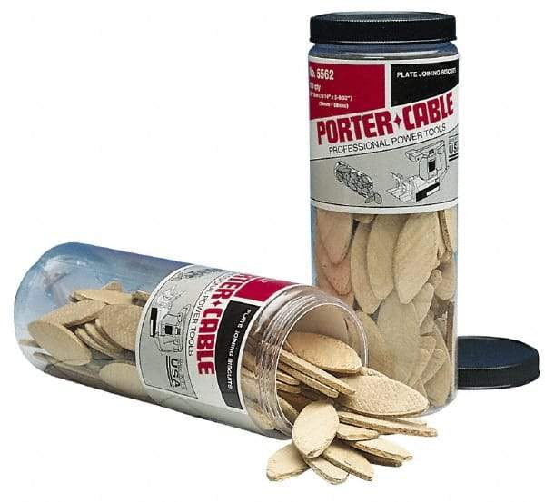 Porter-Cable - Size 20 Biscuits - 150 Pieces, Tube - Americas Tooling