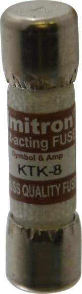 Cooper Bussmann - 600 VAC, 8 Amp, Fast-Acting General Purpose Fuse - Fuse Holder Mount, 1-1/2" OAL, 100 at AC kA Rating, 13/32" Diam - Americas Tooling