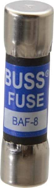 Cooper Bussmann - 250 VAC, 8 Amp, Fast-Acting General Purpose Fuse - Fuse Holder Mount, 1-1/2" OAL, 10 at 125 V kA Rating, 13/32" Diam - Americas Tooling