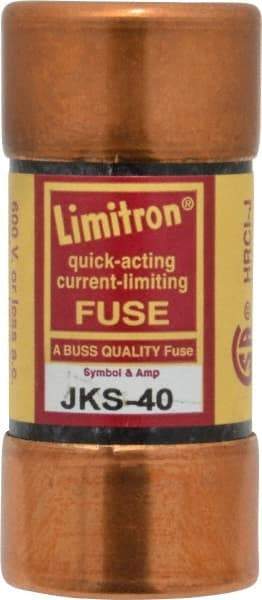 Cooper Bussmann - 600 VAC, 40 Amp, Fast-Acting General Purpose Fuse - Fuse Holder Mount, 2-3/8" OAL, 200 (RMS) kA Rating, 1-1/16" Diam - Americas Tooling