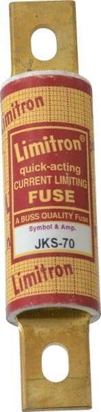 Cooper Bussmann - 600 VAC, 70 Amp, Fast-Acting General Purpose Fuse - Bolt-on Mount, 4-5/8" OAL, 200 (RMS) kA Rating, 1-1/8" Diam - Americas Tooling