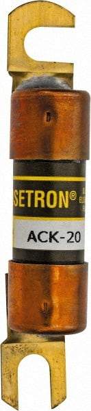 Cooper Bussmann - 20 Amp Time Delay Fast-Acting Forklift & Truck Fuse - 125VAC, 125VDC, 3.07" Long x 0.5" Wide, Littelfuse CCK020, Bussman ACK-20, Ferraz Shawmut ACK120 - Americas Tooling