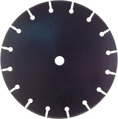 Disston - 12" Diam, 3/4 & 1" Arbor Hole Diam, Wet & Dry Cut Saw Blade - Tungsten Carbide-Tipped, Standard Round Arbor - Americas Tooling