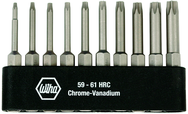 10 Piece - T6; T7; T8; T9; T10; T15; T20; T25; T27; T30 - Torx Aling Power Bit Belt Pack Set with Holder - Americas Tooling