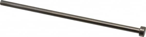 Gibraltar - 15/64" Pin Diam, 13/32" Head Diam x 3/16" Head Height, 6" OAL, Straight Ejector Pin - Steel, 5-13/16" Pin Length - Americas Tooling