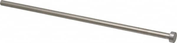 Gibraltar - 1/4" Pin Diam, 7/16" Head Diam x 3/16" Head Height, 8" OAL, Straight Ejector Pin - Steel, 7-13/16" Pin Length - Americas Tooling