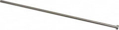 Gibraltar - 1/4" Pin Diam, 7/16" Head Diam x 3/16" Head Height, 12" OAL, Straight Ejector Pin - Steel, 11-13/16" Pin Length - Americas Tooling