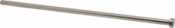 Gibraltar - 13/32" Pin Diam, 11/16" Head Diam x 1/4" Head Height, 14" OAL, Straight Ejector Pin - Steel, 13-3/4" Pin Length - Americas Tooling