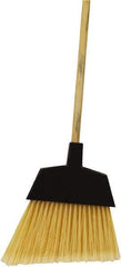 O-Cedar - 12" Wide, Beige PET Bristles, 48" Metal Handle, Angled Broom - Flagged - Americas Tooling