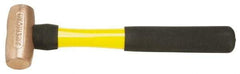 American Hammer - 2 Lb Head Nonsparking Mallet - 12" OAL, 11" Long Fiberglass Handle - Americas Tooling